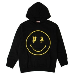 x SMILEY Smiley Kapuzenpullover – Schwarz