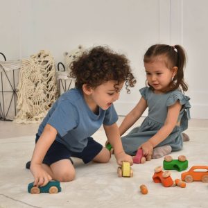 Spielzeugautos aus Holz – 10-teiliges Set