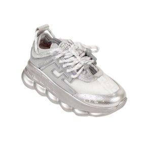 ‘ Reaction' Sneaker – Damen, Silber, Kette