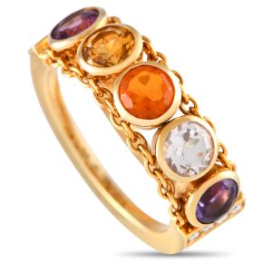 Chaumet 18K -Color CH11-072624 7733260058684 Ring – Gelbgold, Edelstein, Diamant, mehrfarbig