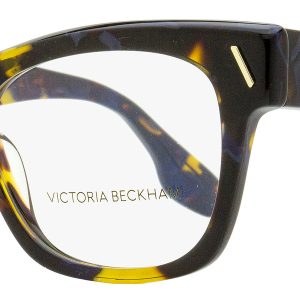 Victoria Beckham VB2634 418 Havana 51mm Brille – rechteckige Form, Damen, Blau