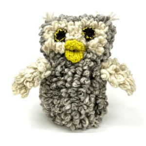 Wool Knit Buddy gestrickte Wollfigur – Olive die Eule