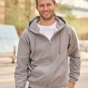 JERZEES Super Sweats NuBlend Herren-Kapuzen-Sweatshirt mit durchgehendem Reißverschluss – 4999M