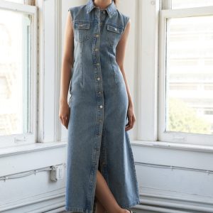 JUST FOLLOW ME Midikleid – Denim