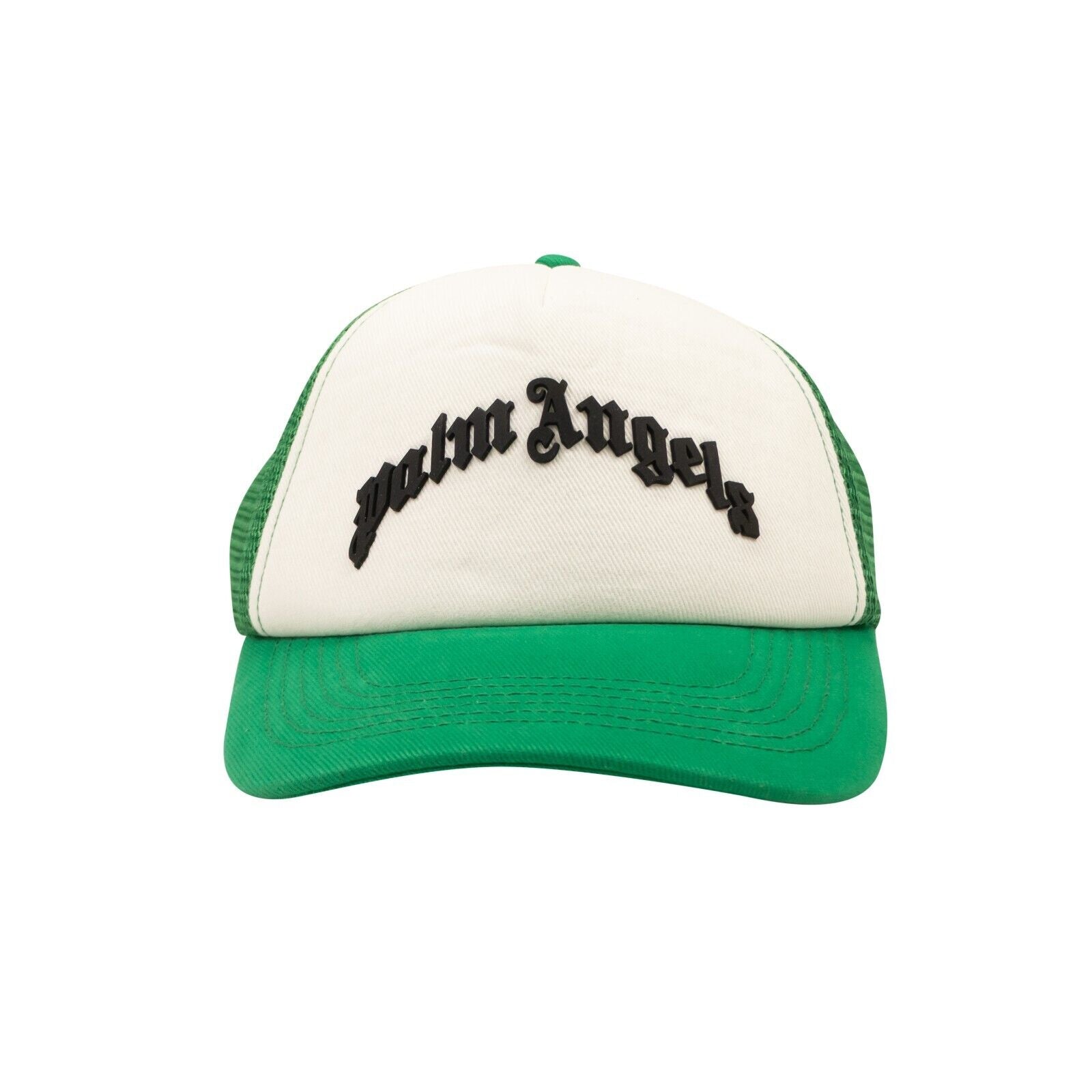Curved Baseball Hut – Grün, Mesh, Logo