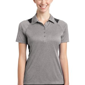 Sport-Tek Heather Colorblock Contender Damen-Poloshirt – LST665