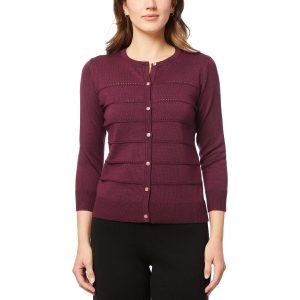 Strickjacke – gestreift, Strick