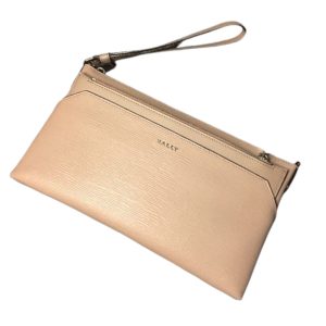 Bally Leddon 6219398 Wrislet Calf Clutch – geprägt, Damen, Nude