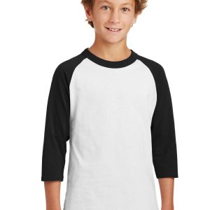 Sport-Tek Raglan-Trikot im Colorblock-Design für Jugendliche – YT200