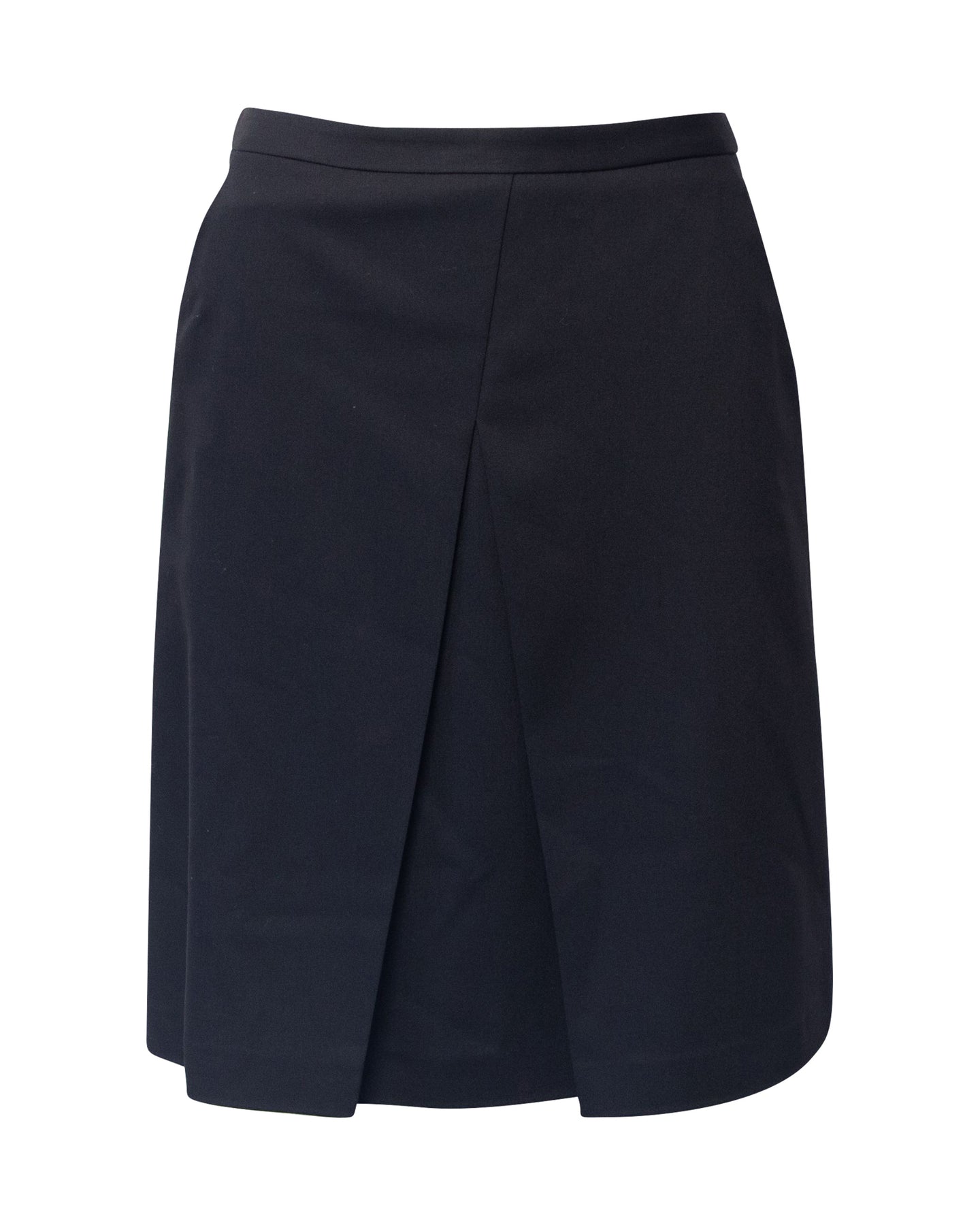 Jil Sander Rock in A-Linie aus marineblauer Wolle