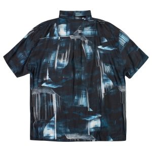Phipps kurzärmeliges Camp-Hemd in Indicolite Blue