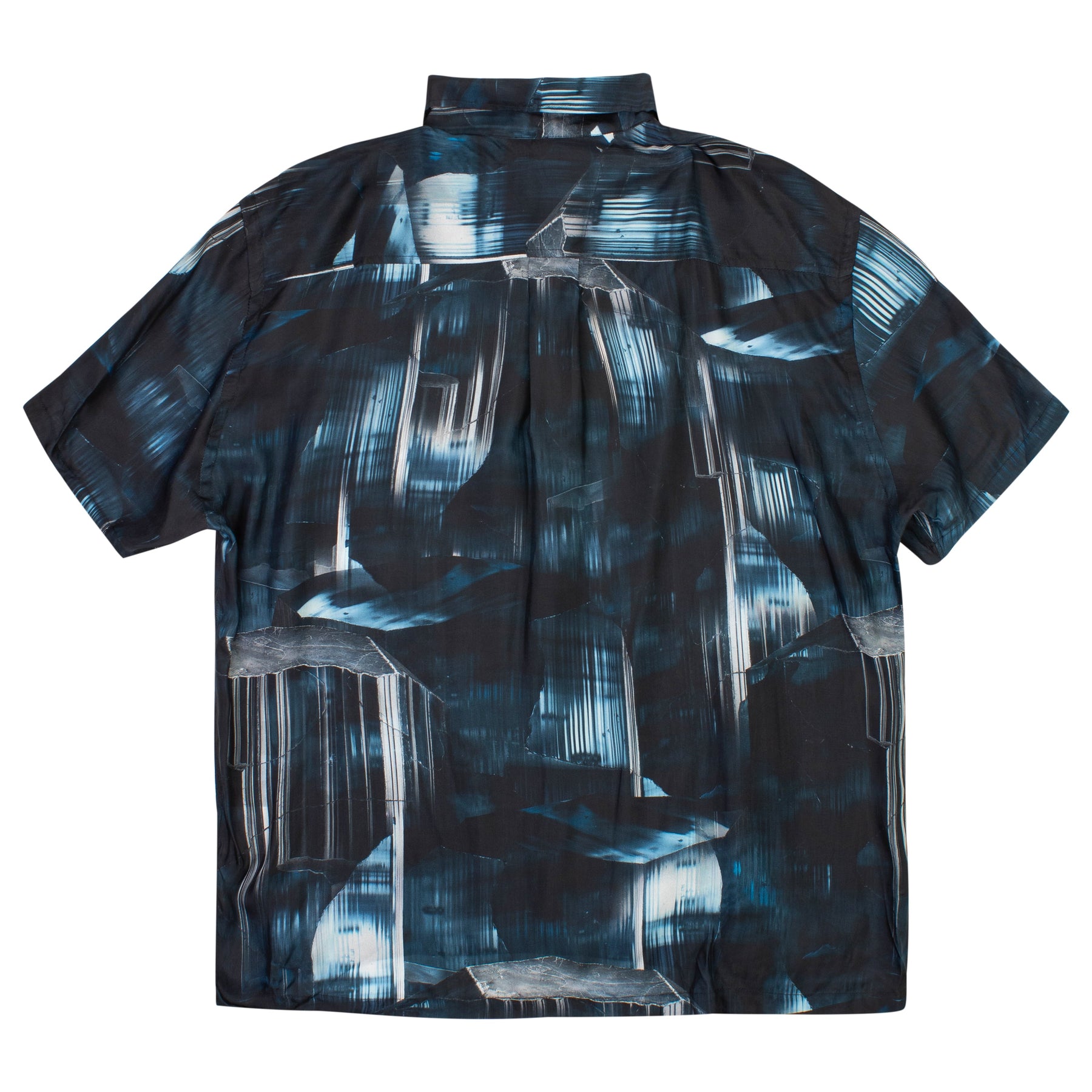 Phipps kurzärmeliges Camp-Hemd in Indicolite Blue