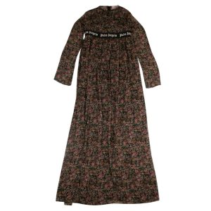 Kleid – Blumenmuster, Logo, lang