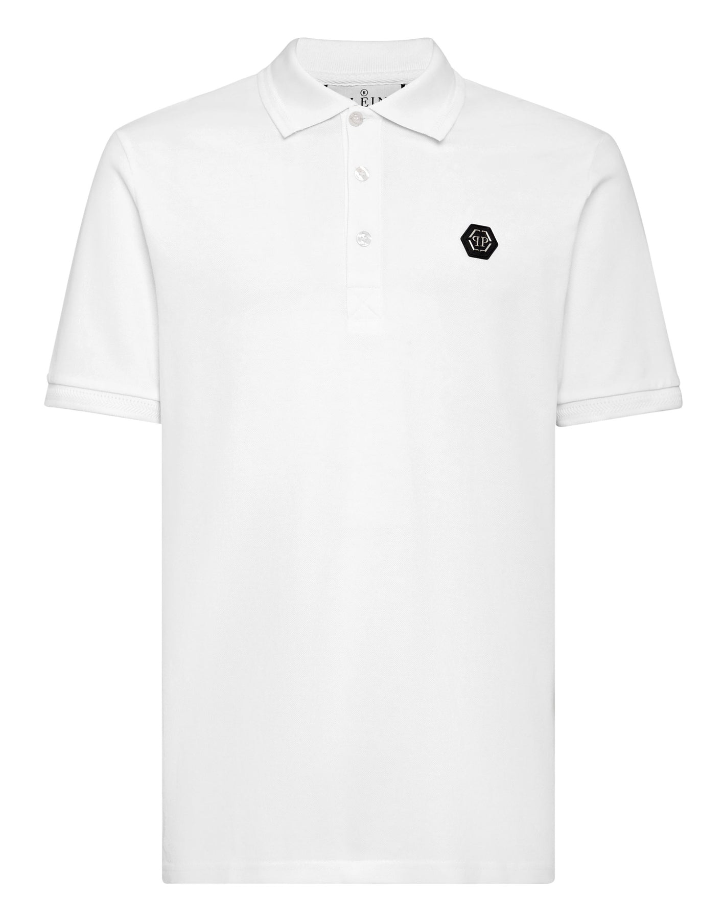 Kurzarm-Poloshirt, schmale Passform, Schlangenmotiv – 7644994601020