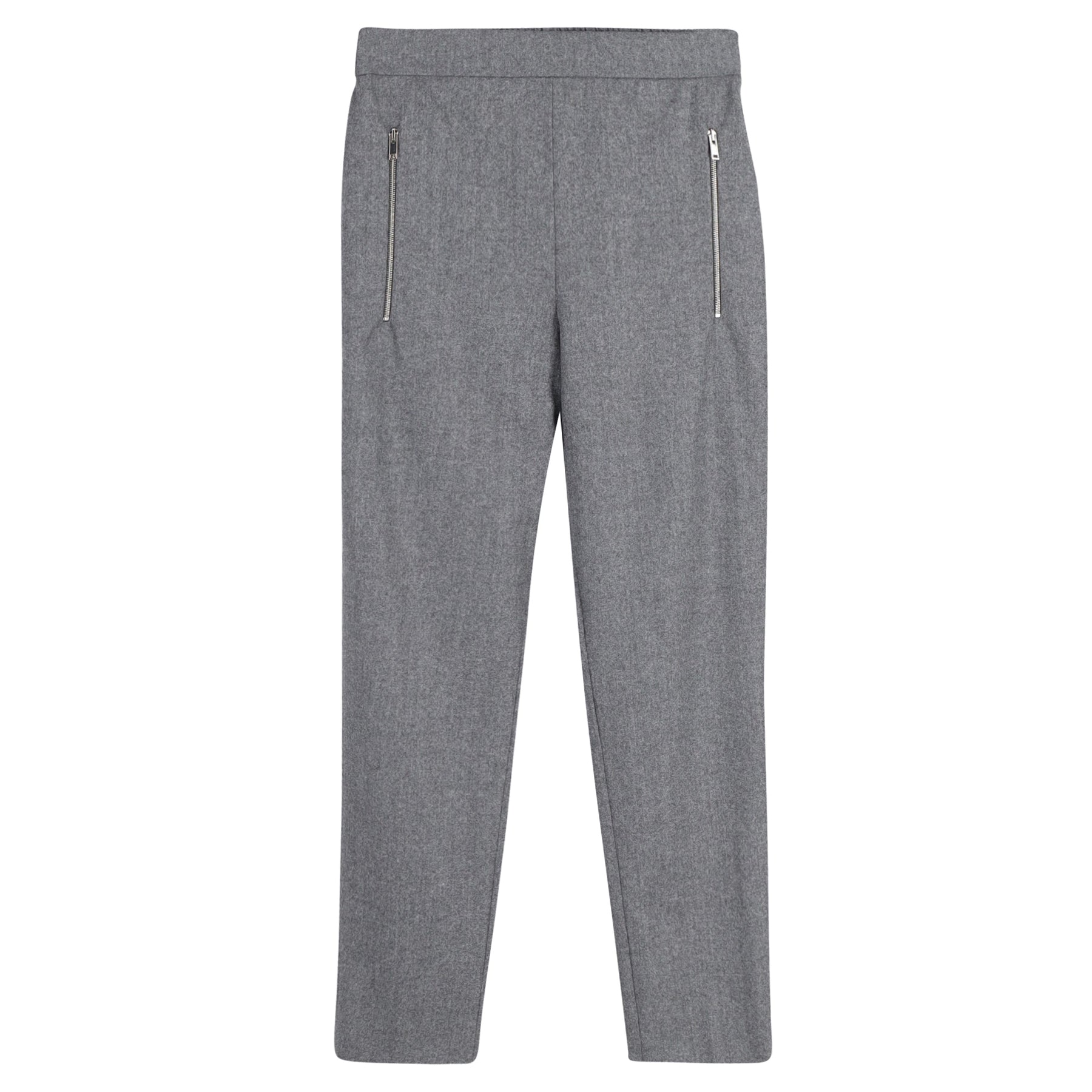 Stella McCartney Hose – gerades Bein, Grau, Wolle