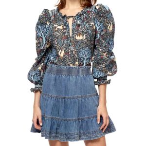 Jenna Minirock – Washed Denim