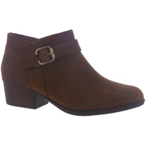 Adreena Mid Leder-Stiefeletten mit Blockabsatz