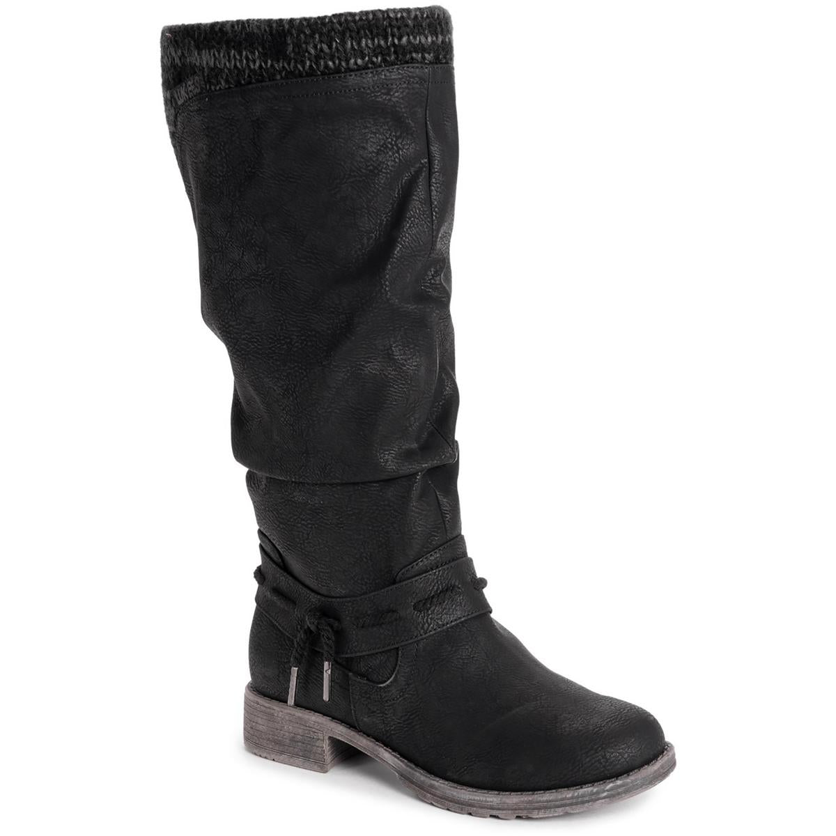 Bianca Briana kniehohe Stiefel – Kunstleder, Reißverschluss