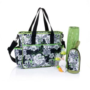 Mia K Mes Enfants Simplicity Series Lilies Baby-Tasche aus Mikrofaser – 7733818654780