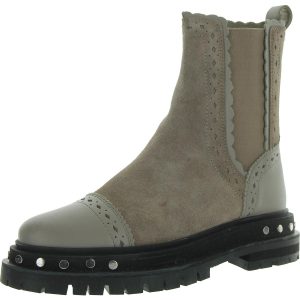 TATE BOOT Chelsea-Stiefel – runde Zehenpartie, Leder