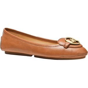 Michael Kors Lillie Moc Lederloafer zum Hineinschlüpfen mit Logoanhänger