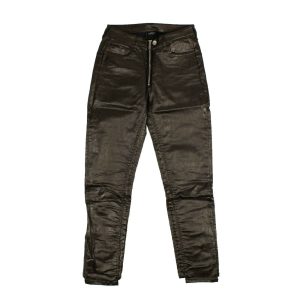 Marcelo Burlon glänzende Jeans mit geradem Bein in Schwarz