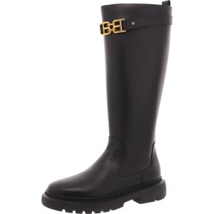 GAILA kniehohe Stiefel – Profilsohle, Leder