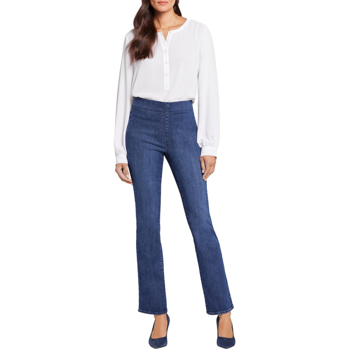 Pull-On Bootcut Jeans – schmal geschnitten