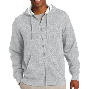 Sport-Tek Herren-Kapuzen-Sweatshirt mit durchgehendem Reißverschluss