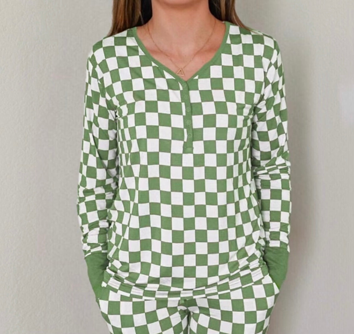 GRINCH CHECKERS Oberteil – Damen, DREAM