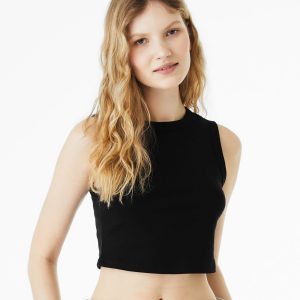 BELLA + CANVAS – Damen-Crop-Tanktop aus Feinripp im Muscle-Stil