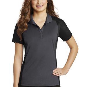 Sport-Tek Colorblock Micropique Sport-Wick Damen-Poloshirt – LST652