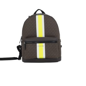 Michael Kors Cooper großer Damen-Rucksack mit Signature-Design und Neon-Varsity-Streifen