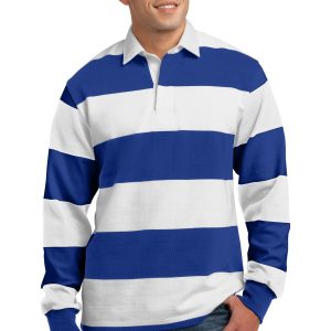 Sport-Tek klassisches Herren-Langarm-Rugbypolo