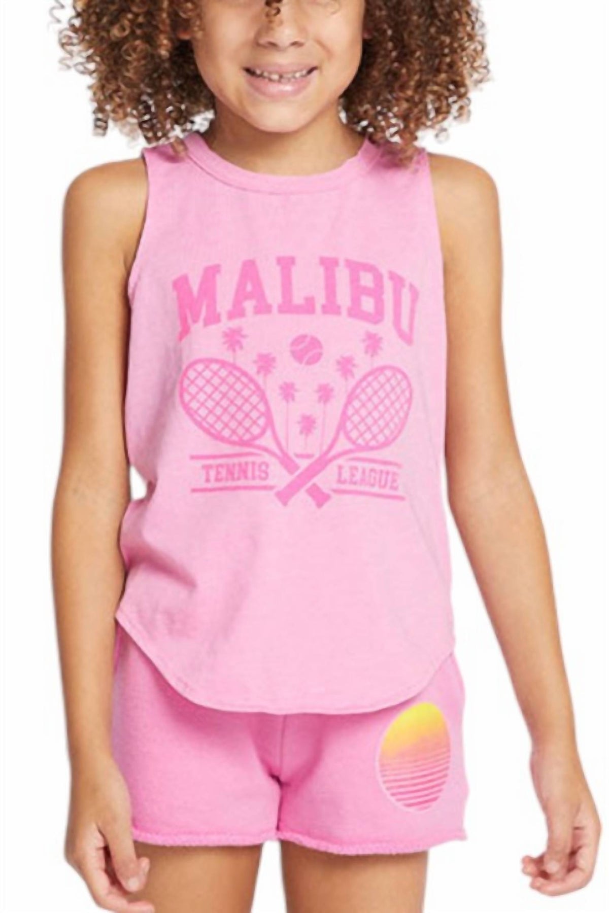 Malibu Gum Tanktop – Mädchen, Ballonschnitt, Rosa