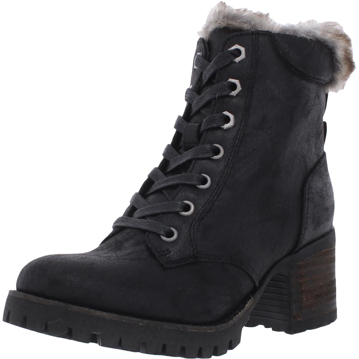 Comfort Stiefel – Kunstleder, Blockabsatz, Winter