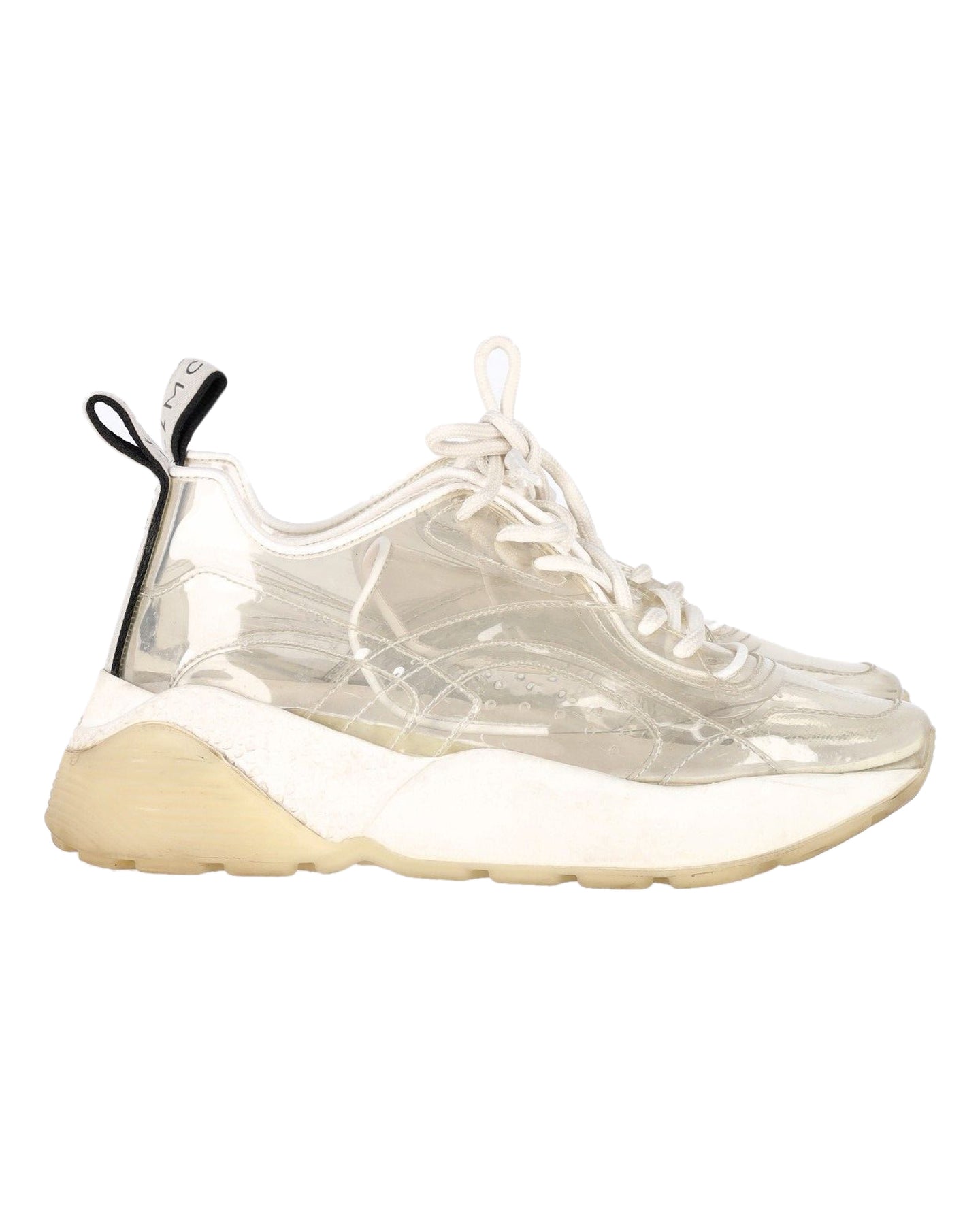 Stella McCartney Eclypse transparente Chunky-Sneaker aus weißem PVC