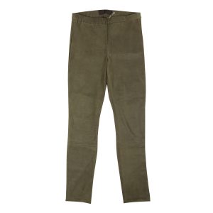 Haider Ackermann Lederleggings in Grün