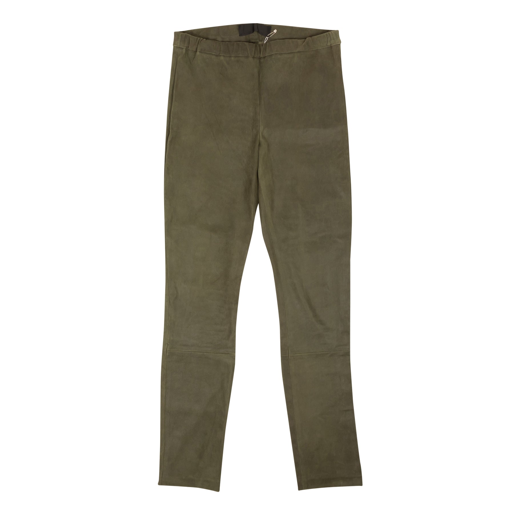 Haider Ackermann Lederleggings in Grün