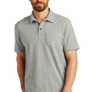 Port Authority C-Free Poloshirt – Baumwollmischung, Taschen, Piqué, Herren