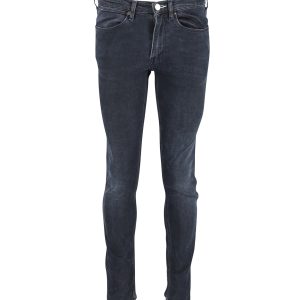 Acne Studios eng geschnittene Jeans aus Baumwoll-Denim – Marineblau