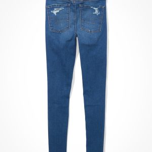 AE Ne(x)t Level Temp Tech Jeggings mit Rissen und sehr hohem Bund