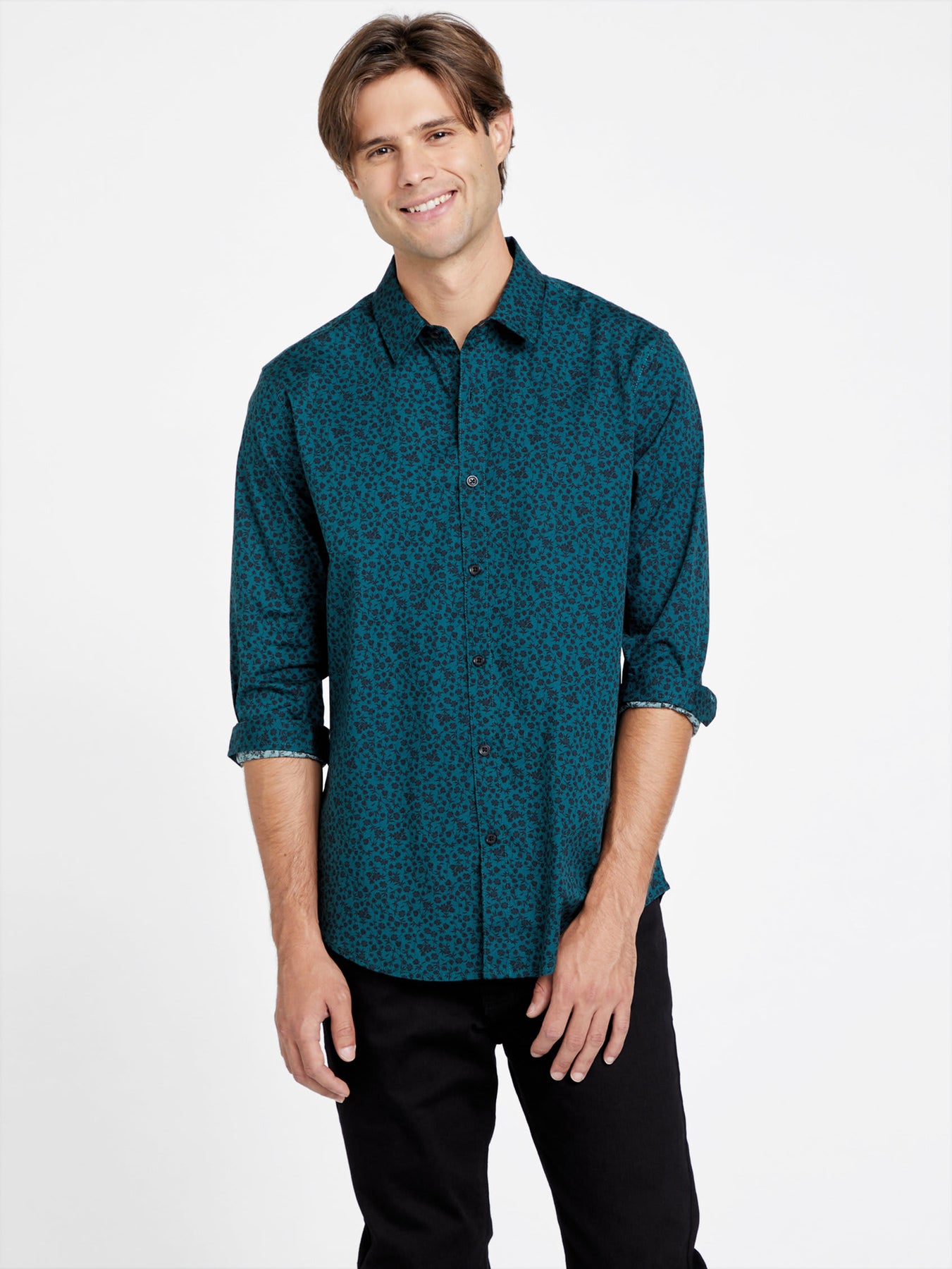 Zarry Langarmhemd mit Blumenmuster