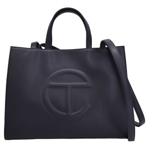 Telfar Medium Shopping Bag aus Polyurethan – Schwarz