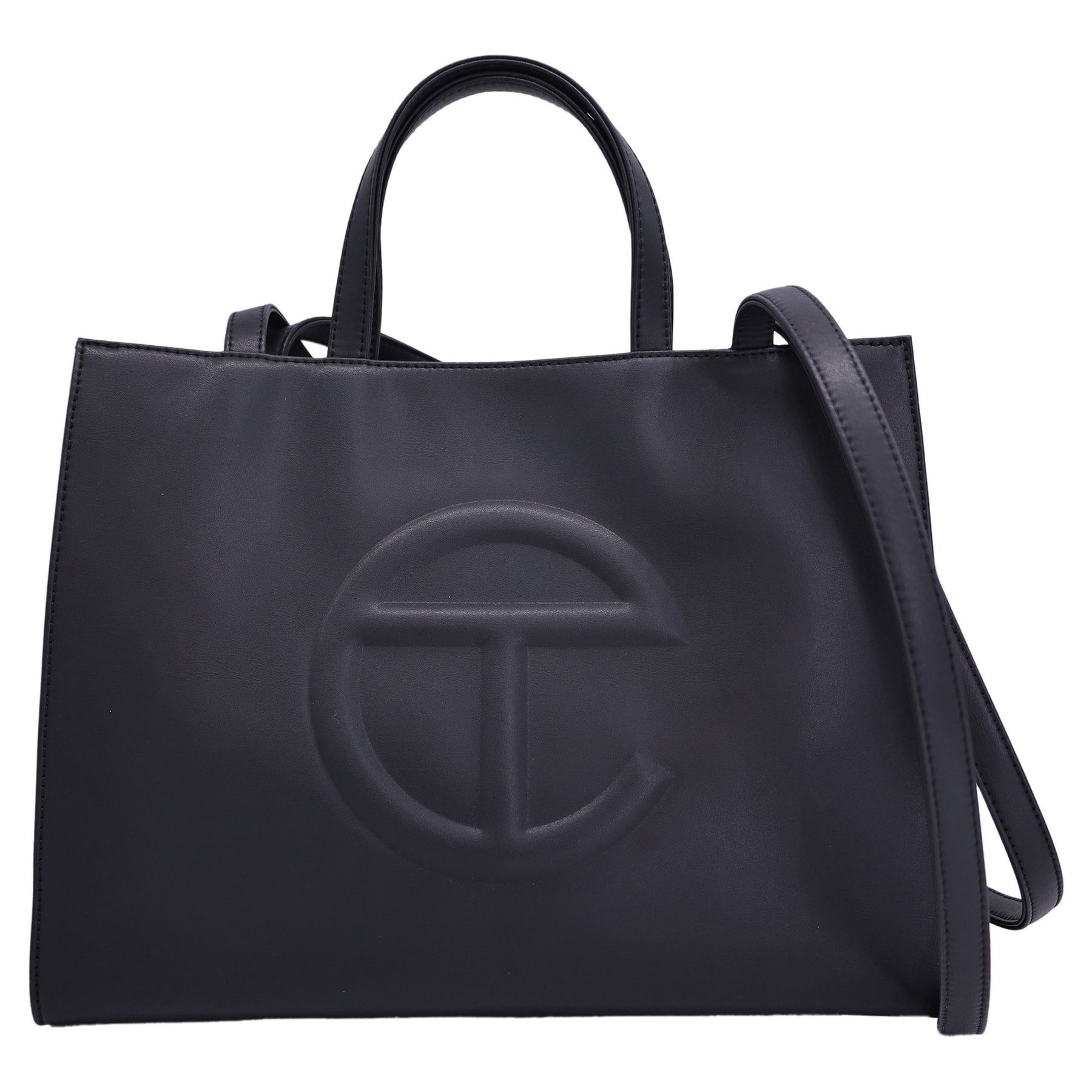 Telfar Medium Shopping Bag aus Polyurethan – Schwarz