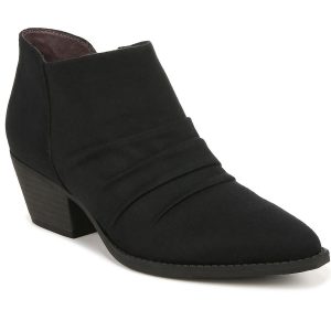 Reba geraffte Stiefeletten aus Velourslederimitat