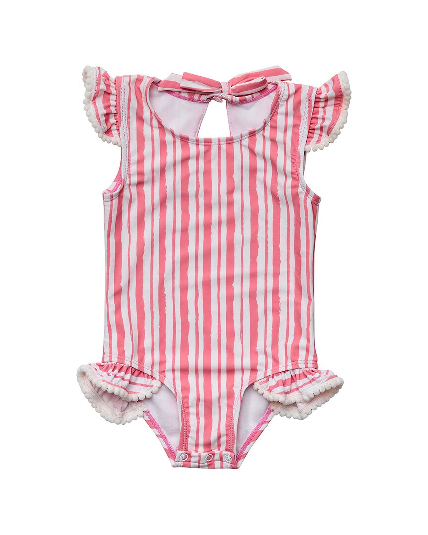 Snapper Rock Paradise Frill Badeanzug – Streifenmuster