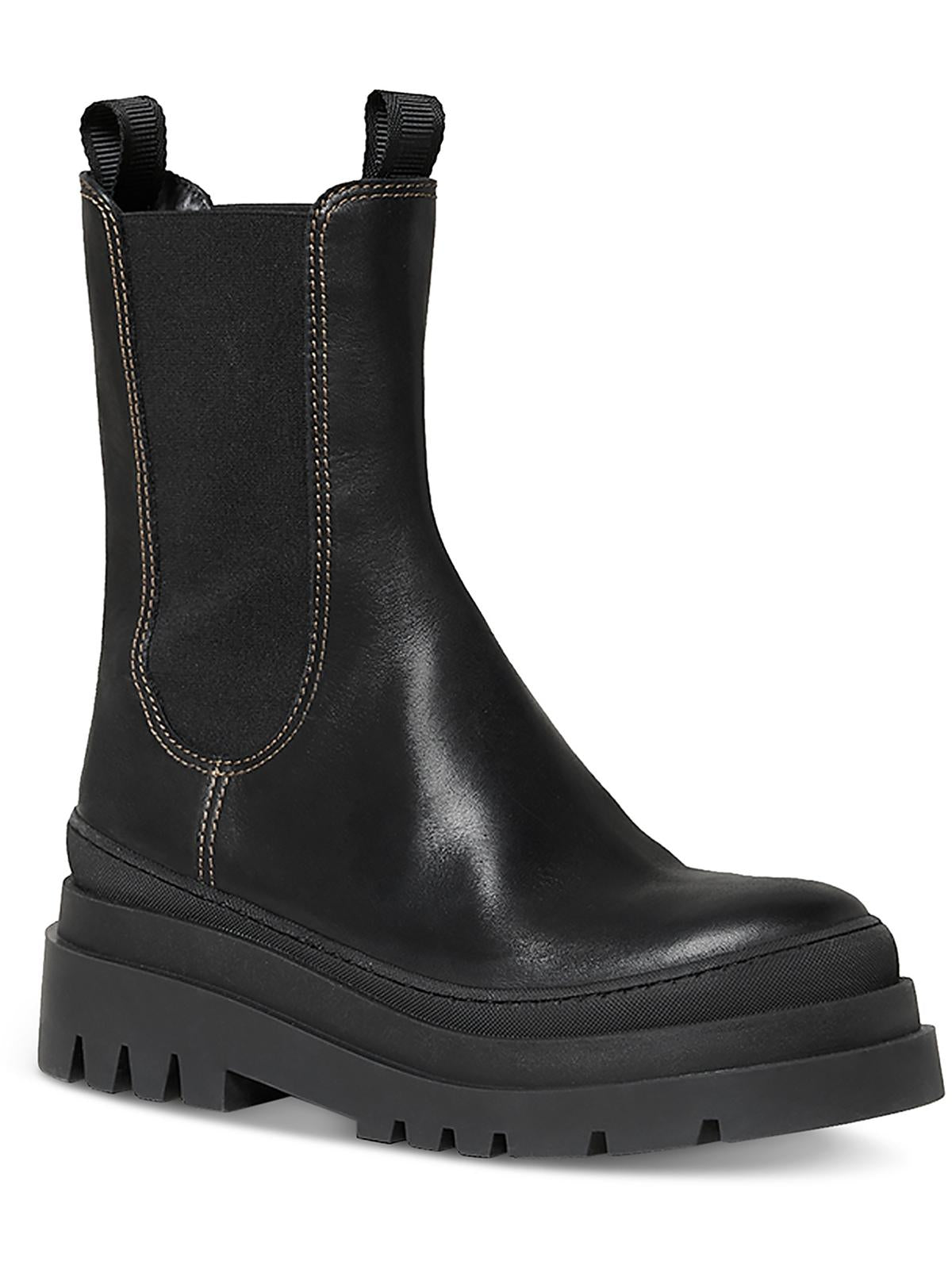 Carlota halbhohe Damen-Lederstiefel mit Profilsohle