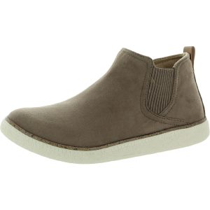 See Me Stiefeletten – Velourslederimitat, zum Hineinschlüpfen, Damen