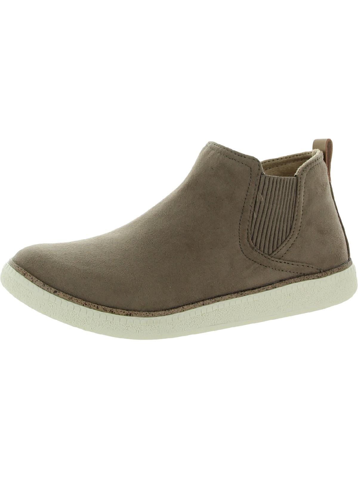 See Me Stiefeletten – Velourslederimitat, zum Hineinschlüpfen, Damen